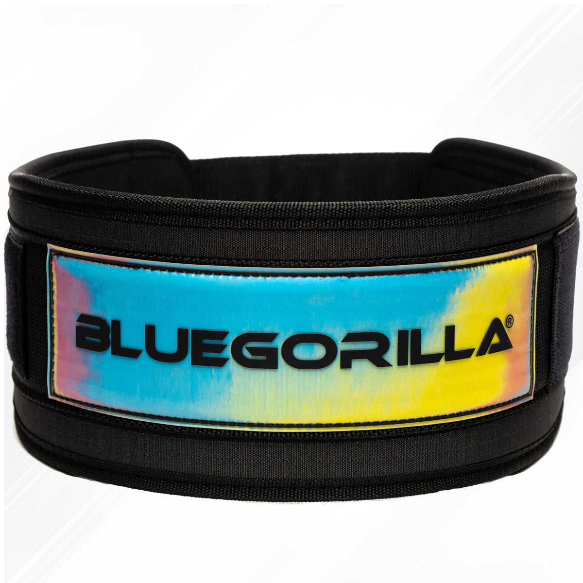 BLUEGORILLA® Cinturón Lumbar Gym. Levantamiento de Pesas y Entrenamiento. Parches. Diseñado para Altas Cargas