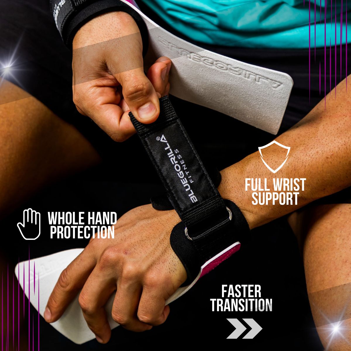 BLUEGORILLA® Competitor 2.0 - Calleras para Crossfit. Máxima adherencia y protección en Tus Manos.