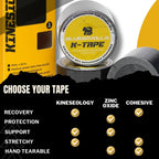 BLUEGORILLA® Premium Kinesiotape. Resistente al agua y al sudor (nivel 3). Sin latex. Llavero KB