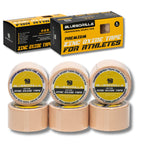 BLUEGORILLA® Esparadrapo Deportivo - Tape Oxido de Zinc - Pack 6 x 3,8cm. x 10mtr. Llavero KB