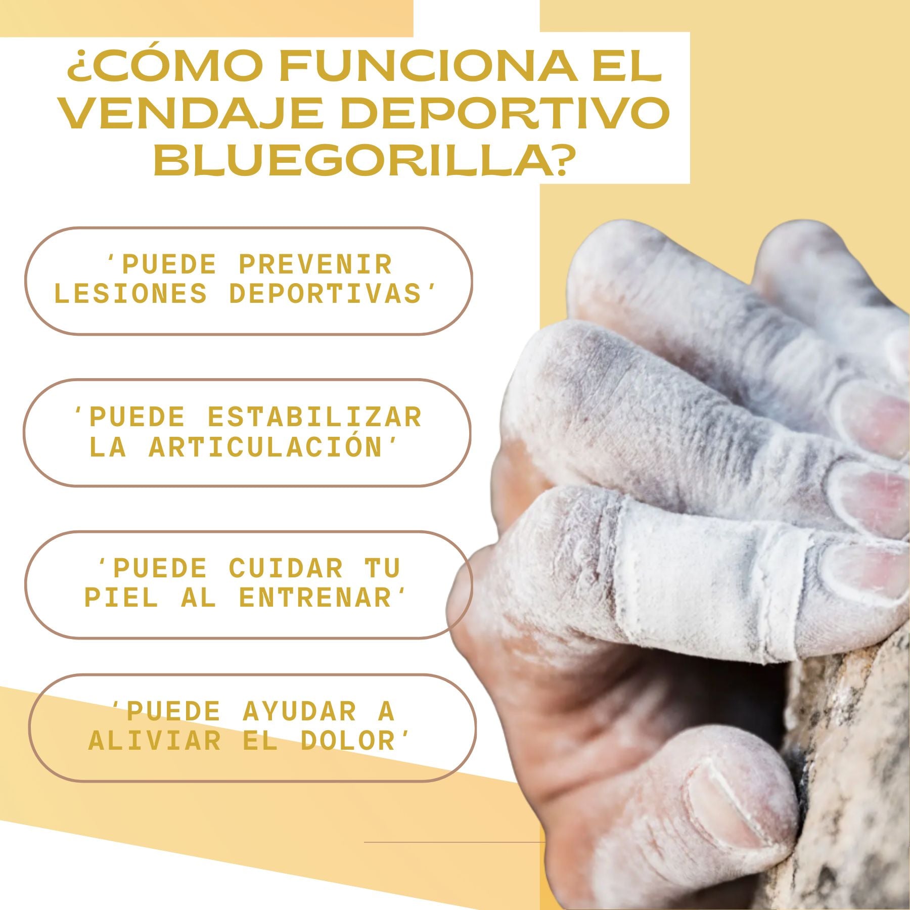 BLUEGORILLA® Esparadrapo Deportivo - Tape Oxido de Zinc - Pack 6 x 3,8cm. x 10mtr. Llavero KB