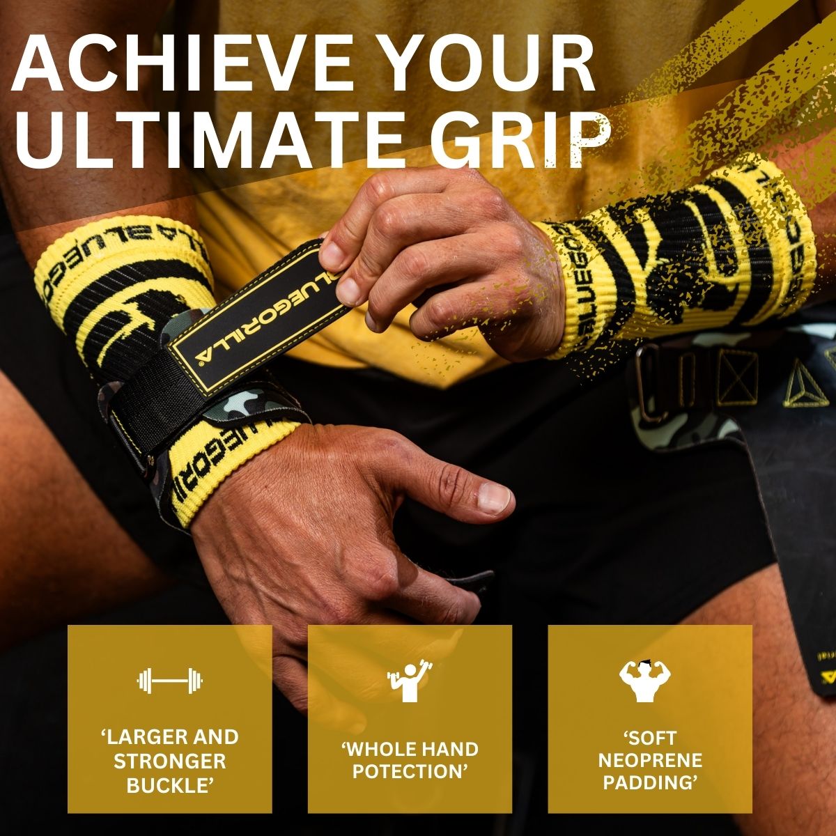 BLUEGORILLA® Competitor 3.0 - Calleras para Crosstraining. Nuevas y Mejoradas: Grip RX sin Magnesio