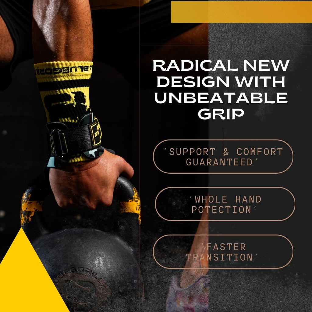 BLUEGORILLA® Competitor 3.0 - Calleras para Crosstraining. Nuevas y Mejoradas: Grip RX sin Magnesio