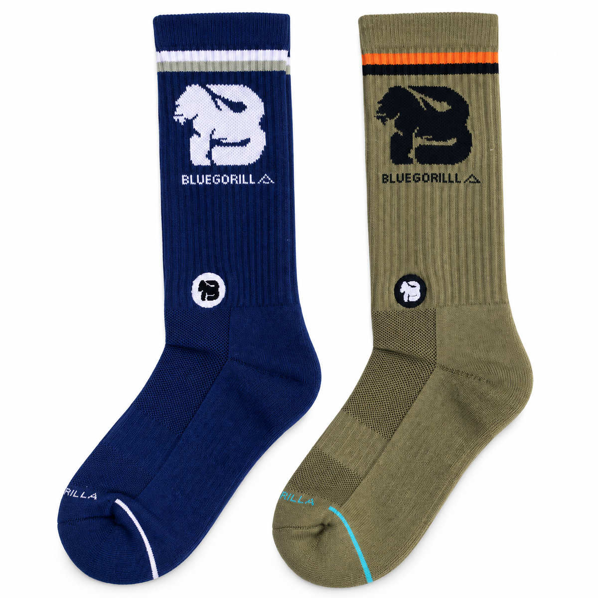 BLUEGORILLA® Calcetines Deportivos de Media Caña · Pack de 2 Pares