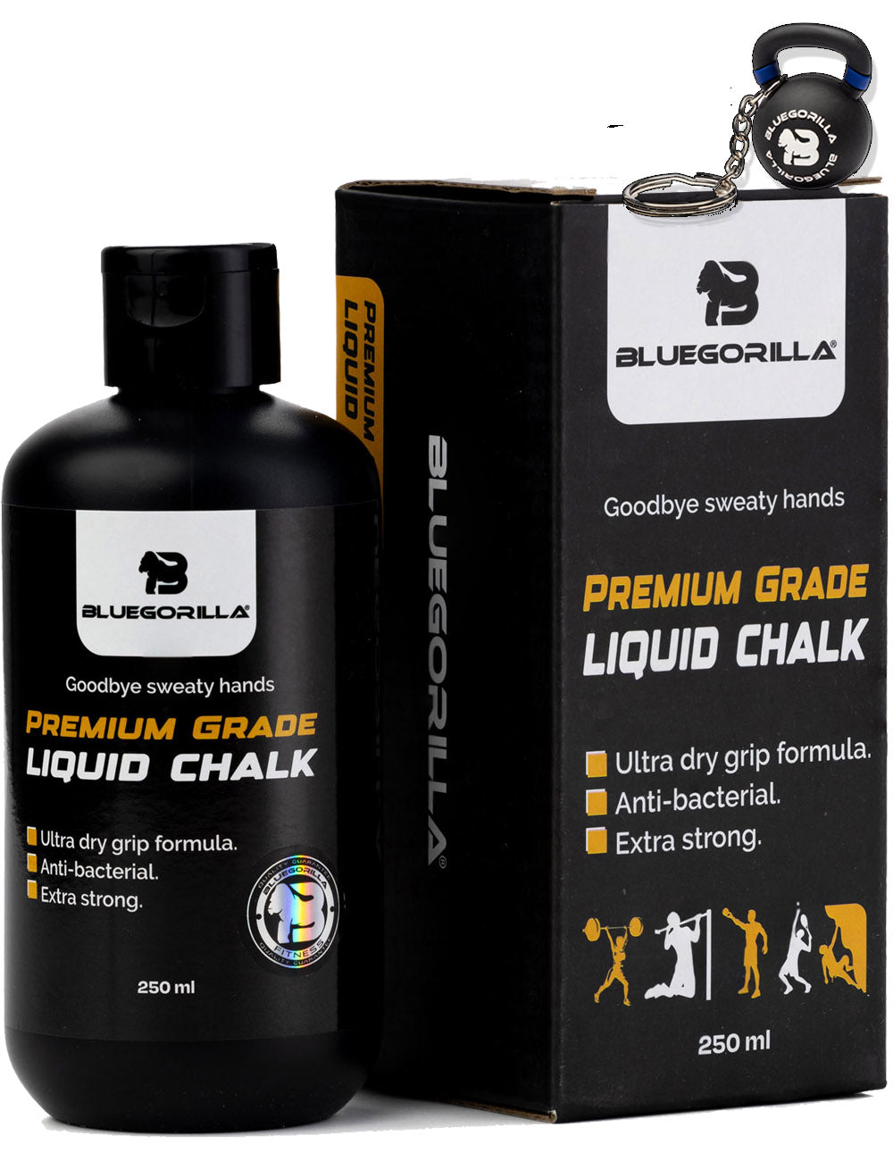 BLUEGORILLA® Magnesio Deportivo CrossFit — Líquido 250 ml o Bloques Pack de 8