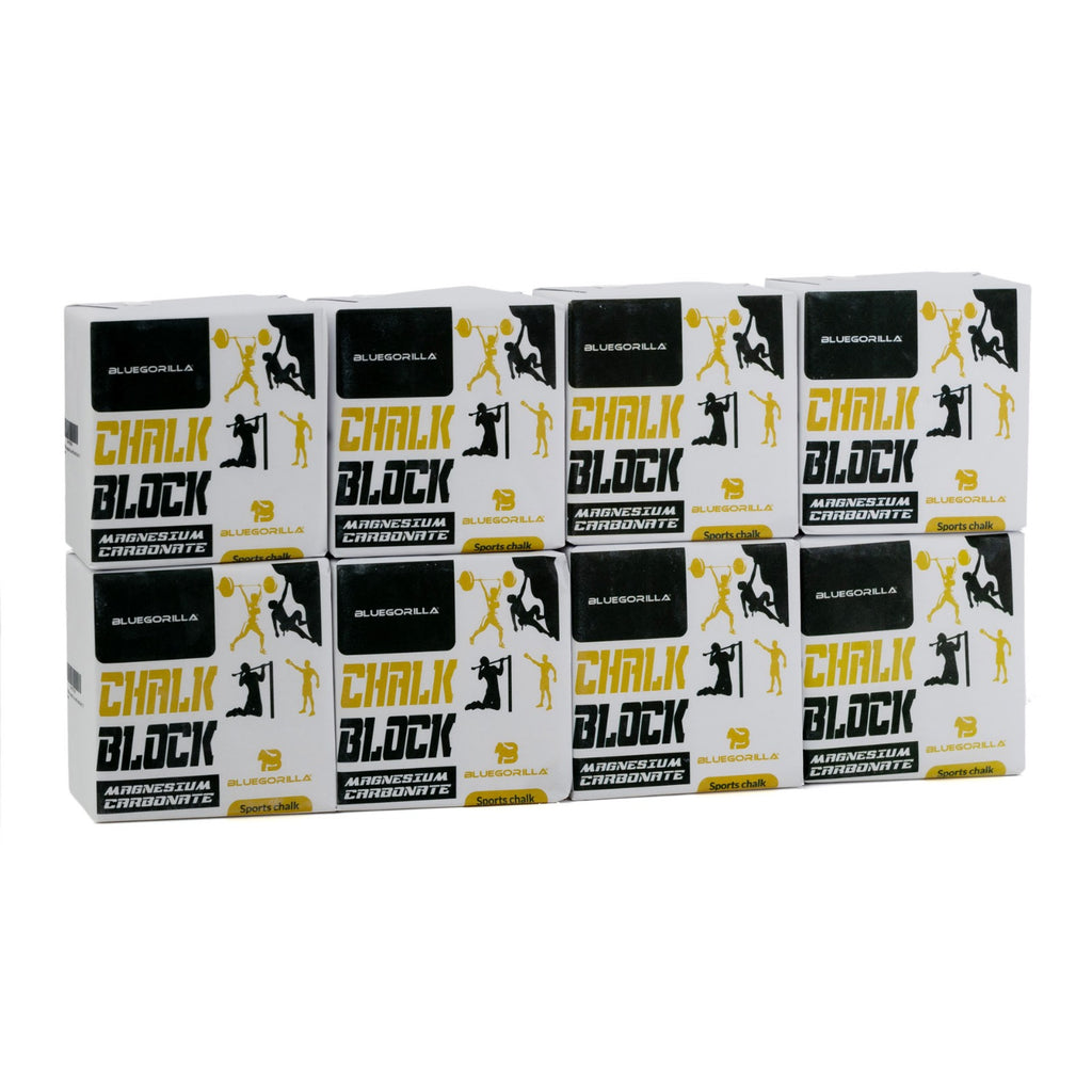 BLUEGORILLA® Magnesio en Bloques – Pack de 8 | Magnesio Deportivo Premium para Máximo Grip