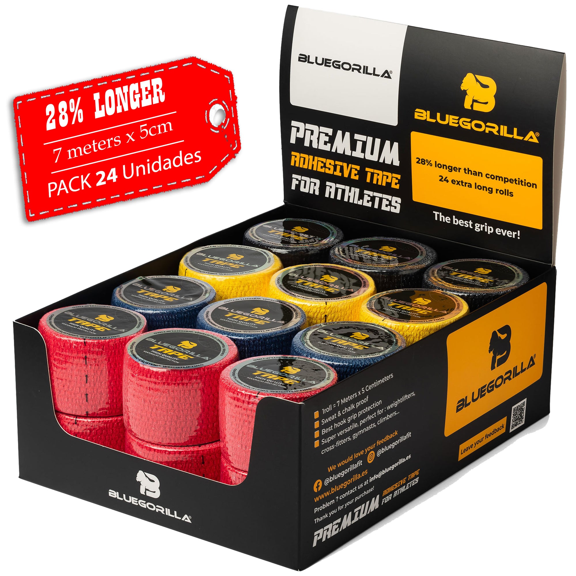 BLUEGORILLA® Tape Premium 5cm x 7mtr. (varios pack)