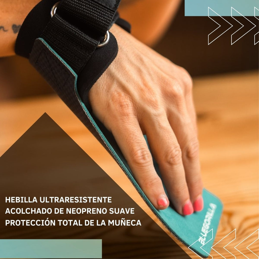 BLUEGORILLA® QUAD ULTRA -  Calleras para CrossTraining y Functional Training | Grip RX sin Magnesio | Neopreno Reforzado en Muñeca | Máxima Protección y Rendimiento