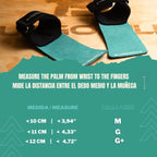 BLUEGORILLA® QUAD ULTRA -  Calleras para CrossTraining y Functional Training | Grip RX sin Magnesio | Neopreno Reforzado en Muñeca | Máxima Protección y Rendimiento