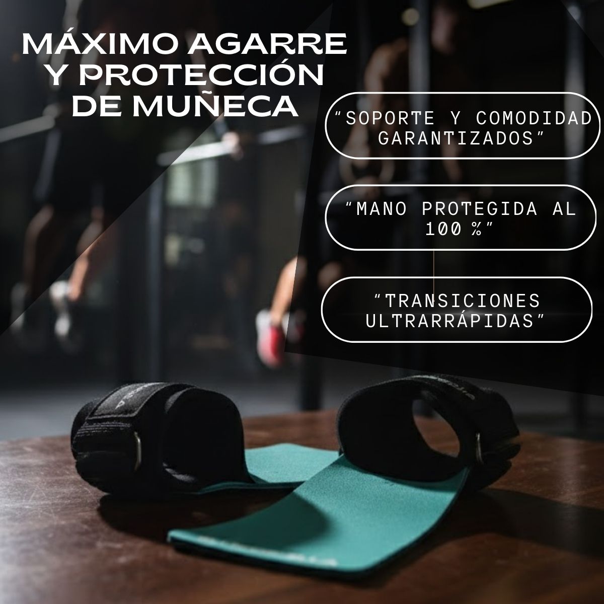 BLUEGORILLA® QUAD ULTRA – Calleras CrossTraining y Functional | Grip RX, neopreno reforzado