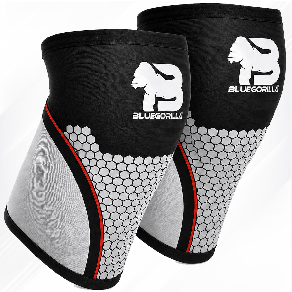 BLUEGORILLA® Rodilleras Neopreno 7 mm · Sentadilla Pesada y CrossTraining (par)