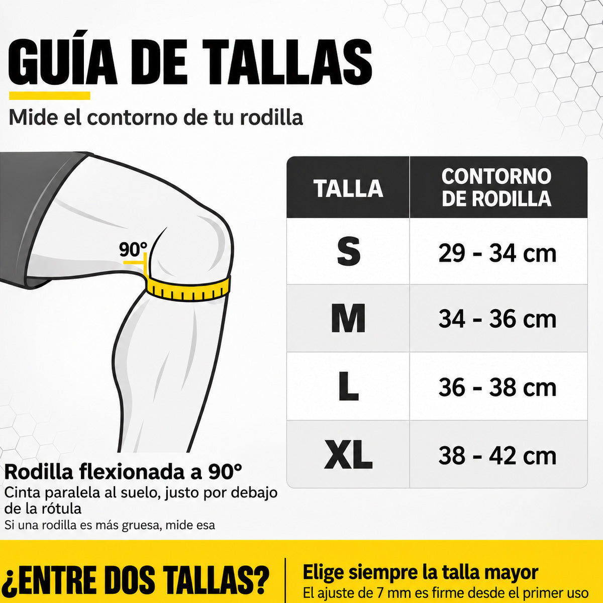 BLUEGORILLA® Rodilleras Neopreno 7 mm · Sentadilla Pesada y CrossTraining (par)