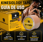 BLUEGORILLA® Premium Kinesiotape. Resistente al agua y al sudor (nivel 3). Sin latex. Llavero KB - BLUEGORILLA