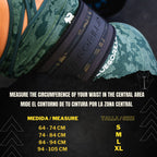 BLUEGORILLA® Cinturón Lumbar Gym. Levantamiento de Pesas y Entrenamiento. Parches. Diseñado para Altas Cargas