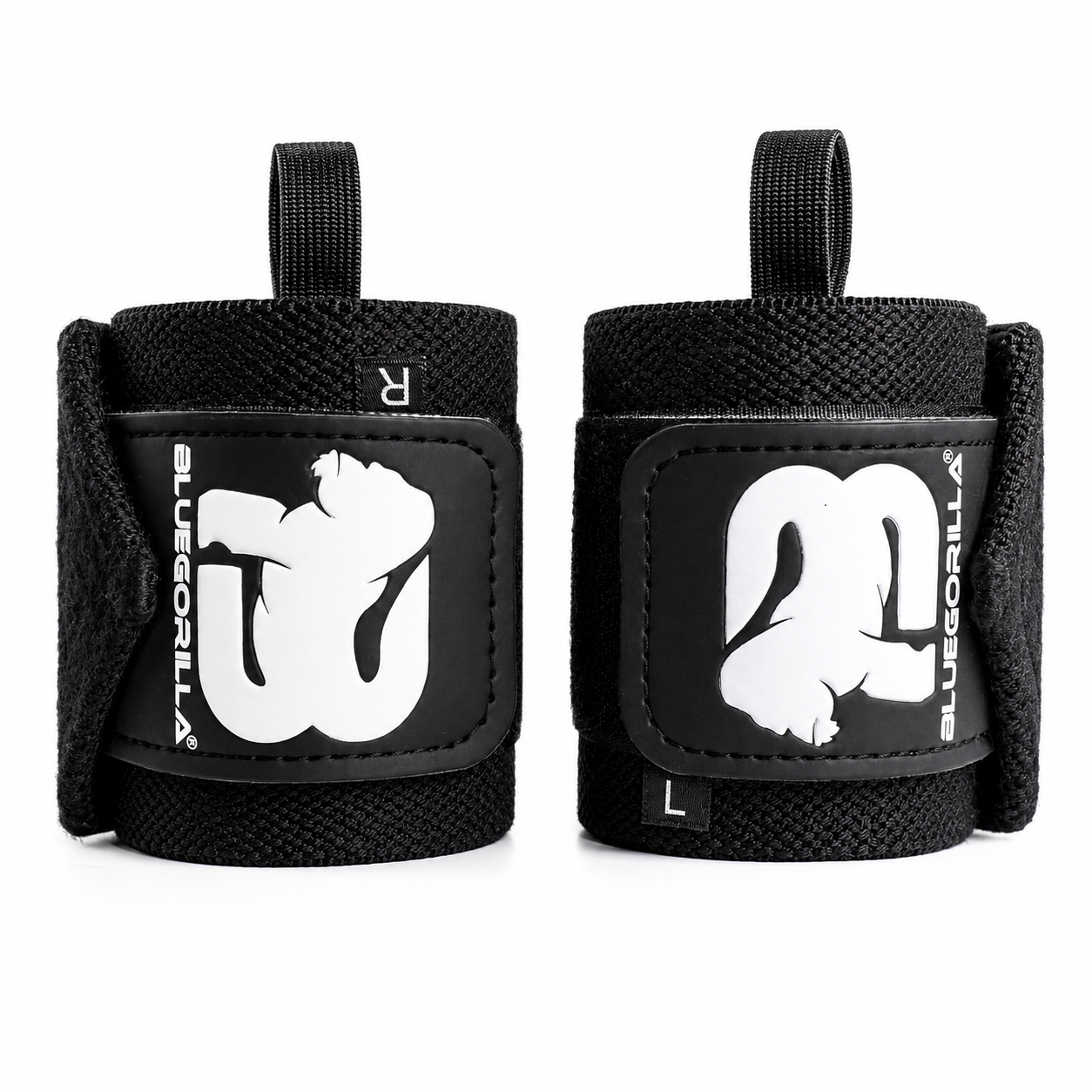 BLUEGORILLA® Muñequeras Performance – CrossFit y Halterofilia | Nylon 40 cm con bucle de pulgar