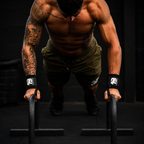 BLUEGORILLA® Muñequeras Performance – CrossFit y Halterofilia | Nylon 40 cm con bucle de pulgar