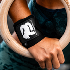 BLUEGORILLA® Muñequeras Performance – CrossFit y Halterofilia | Nylon 40 cm con bucle de pulgar