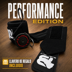 BLUEGORILLA® Muñequeras Performance – CrossFit y Halterofilia | Nylon 40 cm con bucle de pulgar