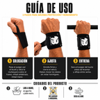 BLUEGORILLA® Muñequeras Performance – CrossFit y Halterofilia | Nylon 40 cm con bucle de pulgar