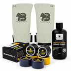 Kit WOD BLUEGORILLA: calleras Hybrid OPS, tape de 3,8 cm y magnesio líquido