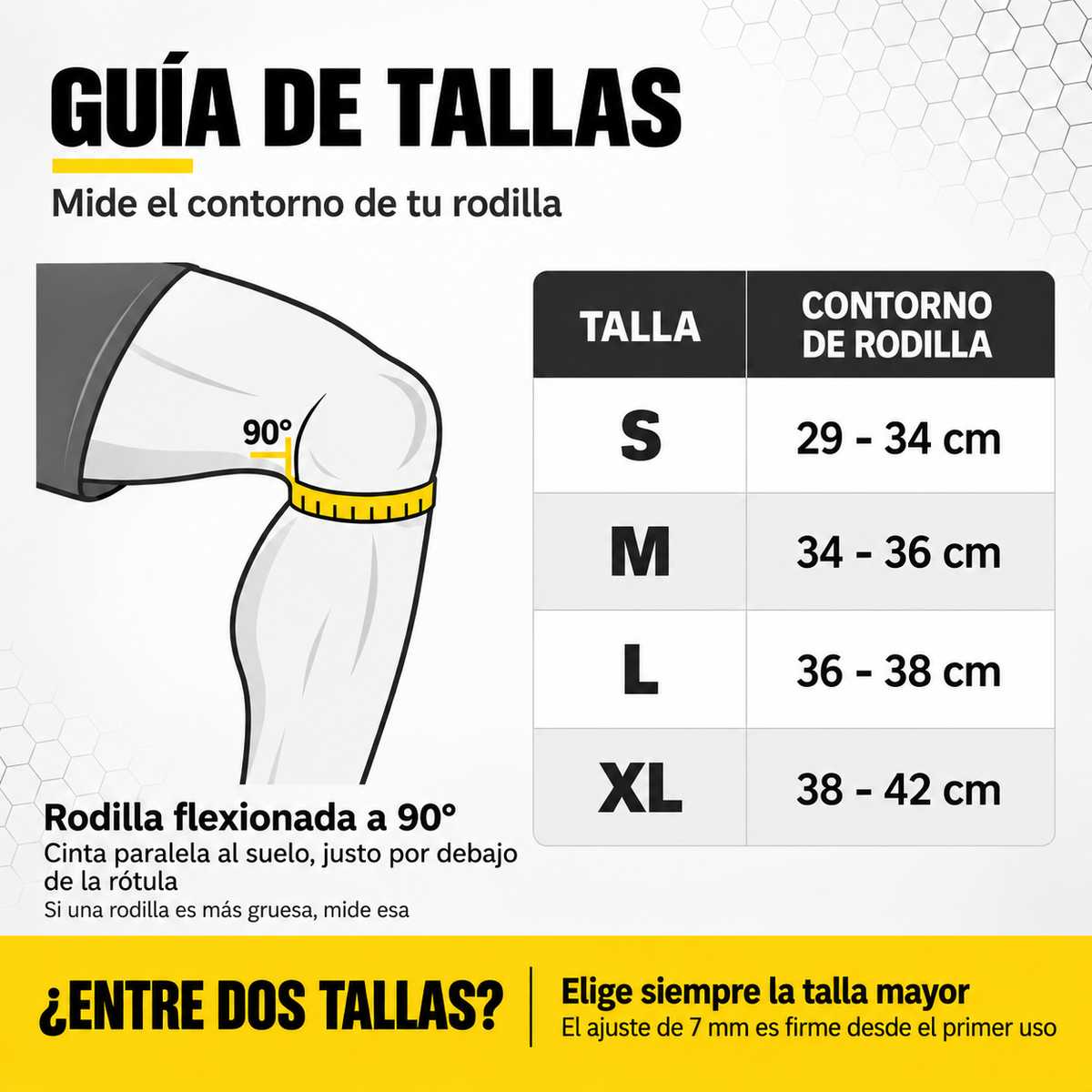 BLUEGORILLA® Rodilleras Neopreno 7 mm · Sentadilla Pesada y CrossTraining (par)