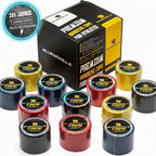BLUEGORILLA - BLUEGORILLA® Tape Premium 5cm x 7mtr. (varios pack) - 6 Multicolor - BlueGorilla Premium 5cm x 7m CrossFit grip tape pack in red, black, yellow, and blue for gymnastics training.