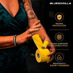 BLUEGORILLA - BLUEGORILLA® Tape Premium 3.8cm x 7mtr. (varios pack) - 6 Multicolor - Yellow CrossFit grip tape wrap for gymnastics and WOD training with double-thread fabric.
