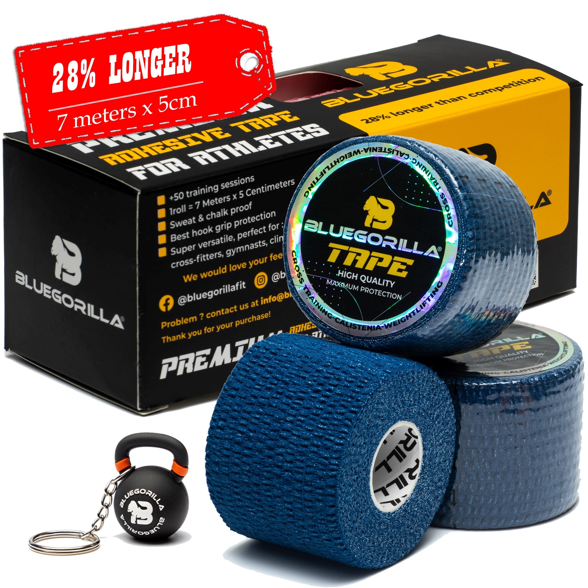 BLUEGORILLA® Tape Premium 5cm x 7mtr. (varios pack)