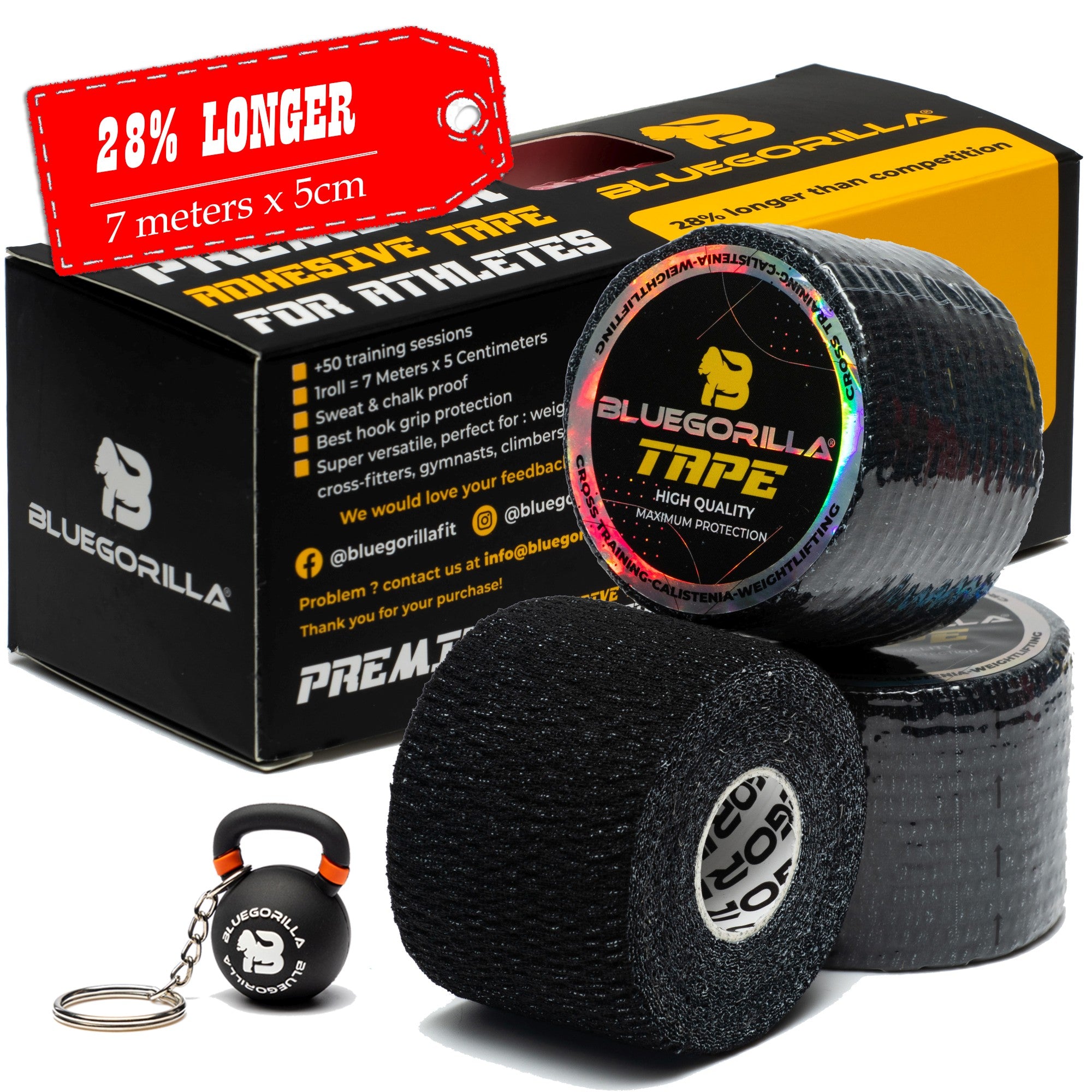 BLUEGORILLA® Tape Premium 5cm x 7mtr. (varios pack)