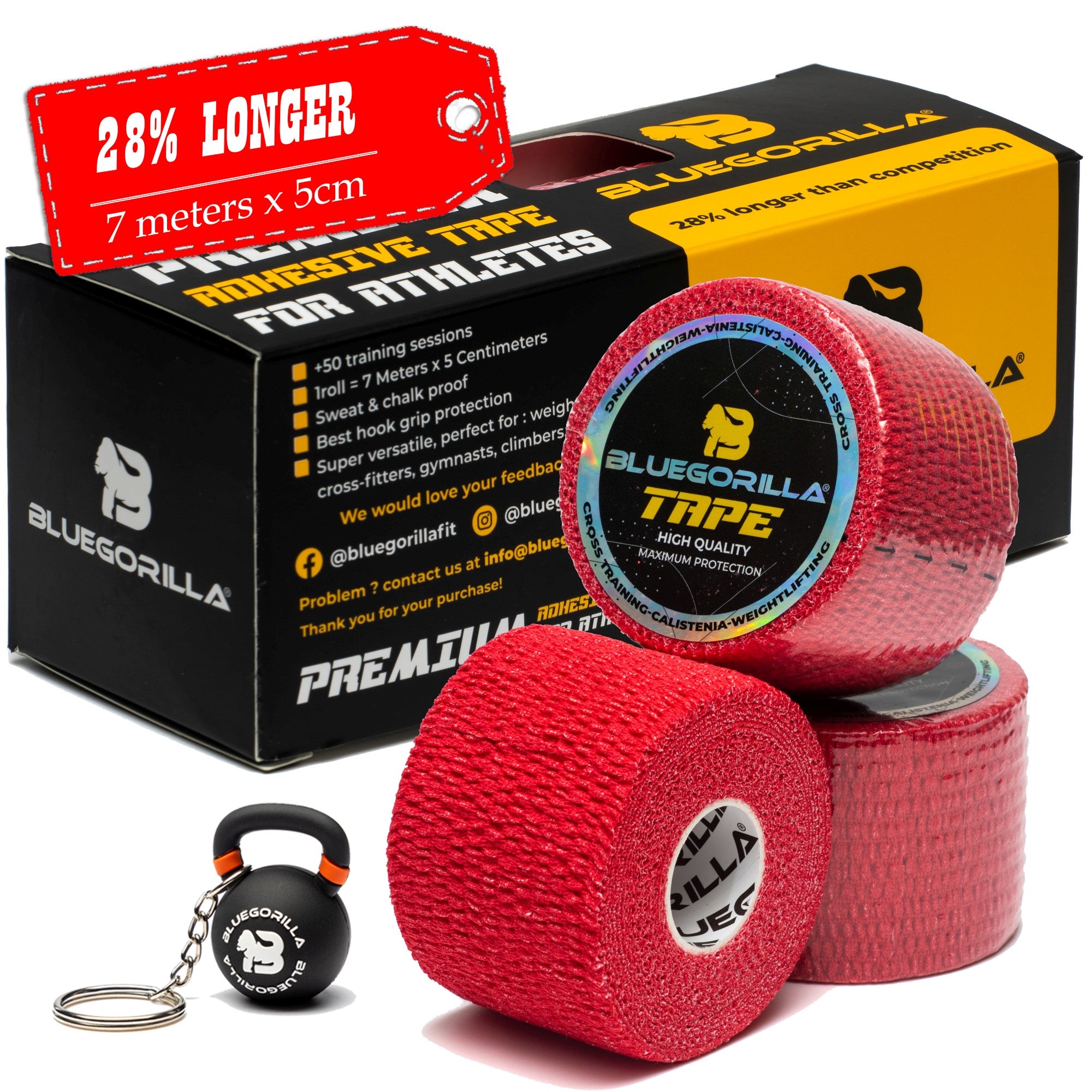 BLUEGORILLA® Tape Premium 5cm x 7mtr. (varios pack)